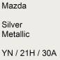 Preview: Mazda, Silver Metallic, YN / 21H / 30A.